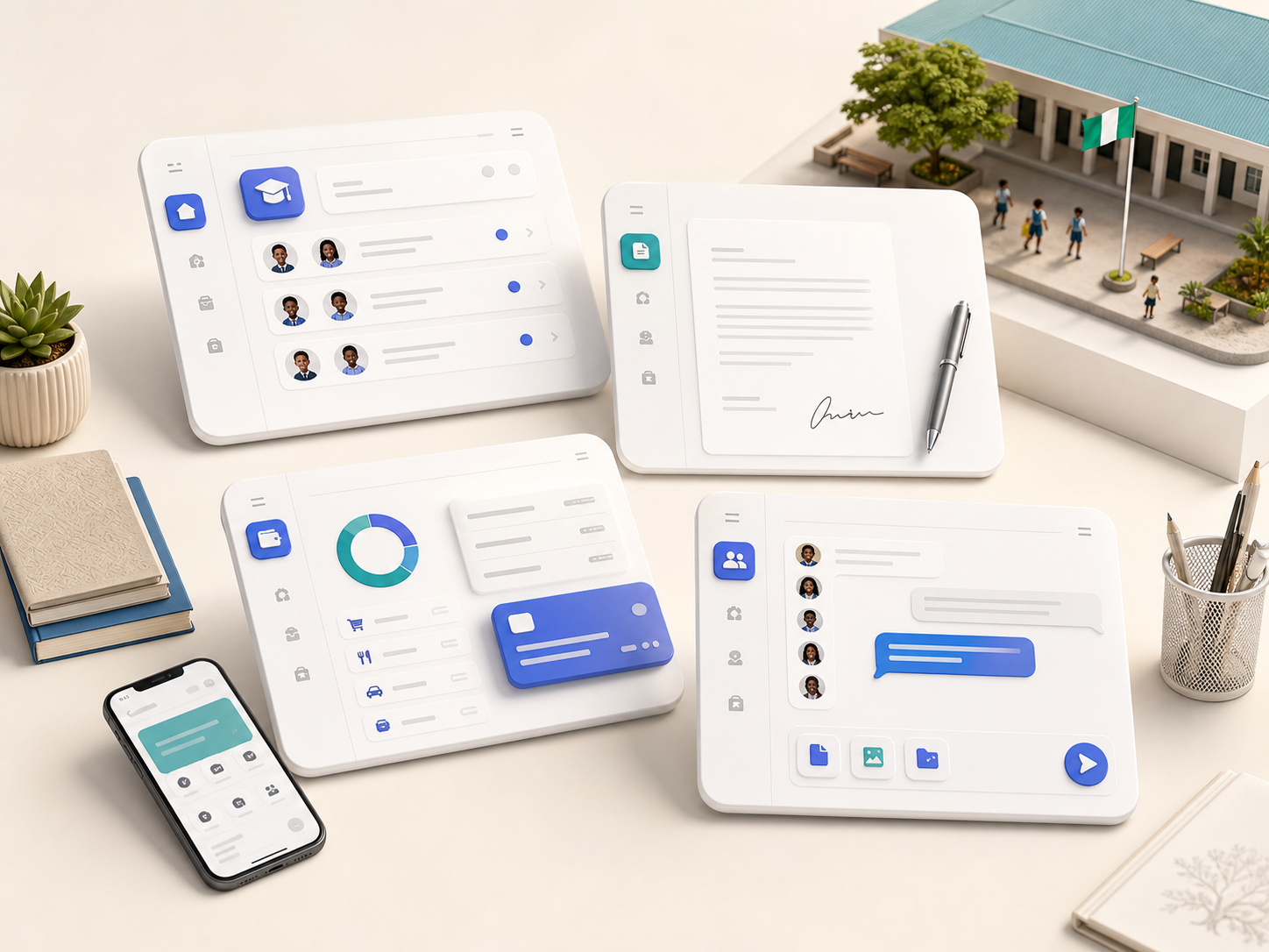 Modules Atom pour écoles, contrats et finances